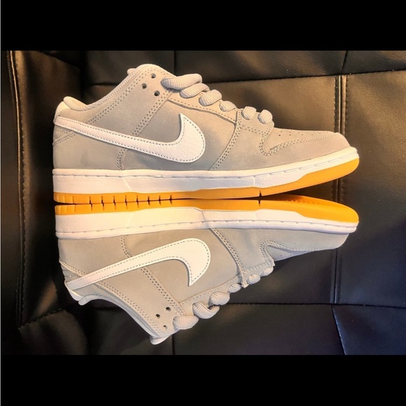 SB Dunk Low Pro ISO Skate Shoes Orange Label Size 7 Men / 8.5 Women FIRM - Picture 6 of 11